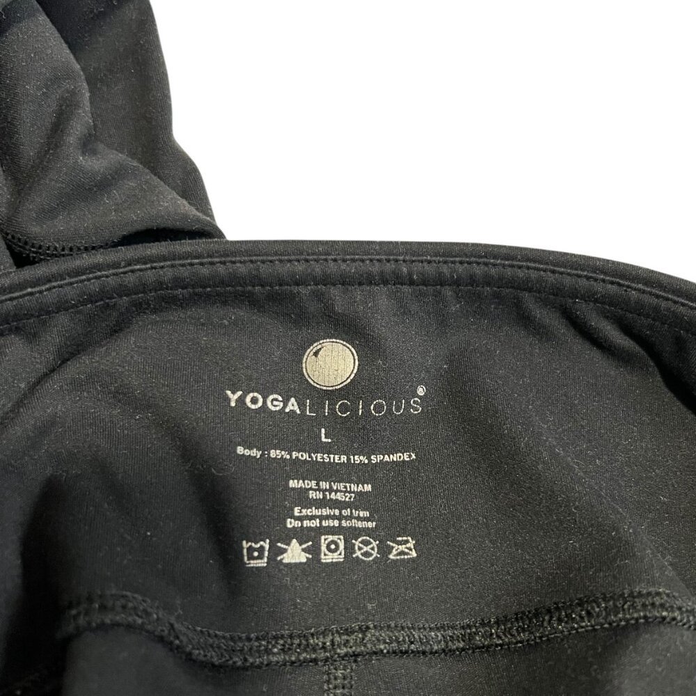 Yogalicious Black High-Waist Leggings - Picture 5 of 5
